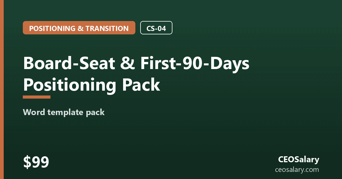 Board-Seat & First-90-Days Positioning Pack preview