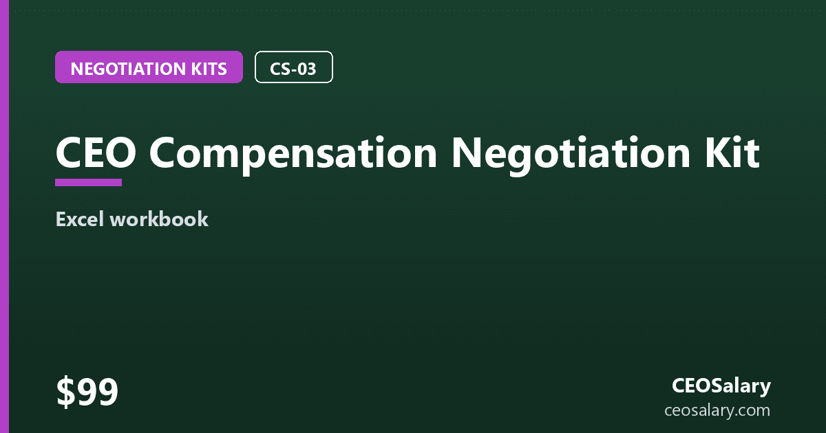 CEO Compensation Negotiation Kit preview