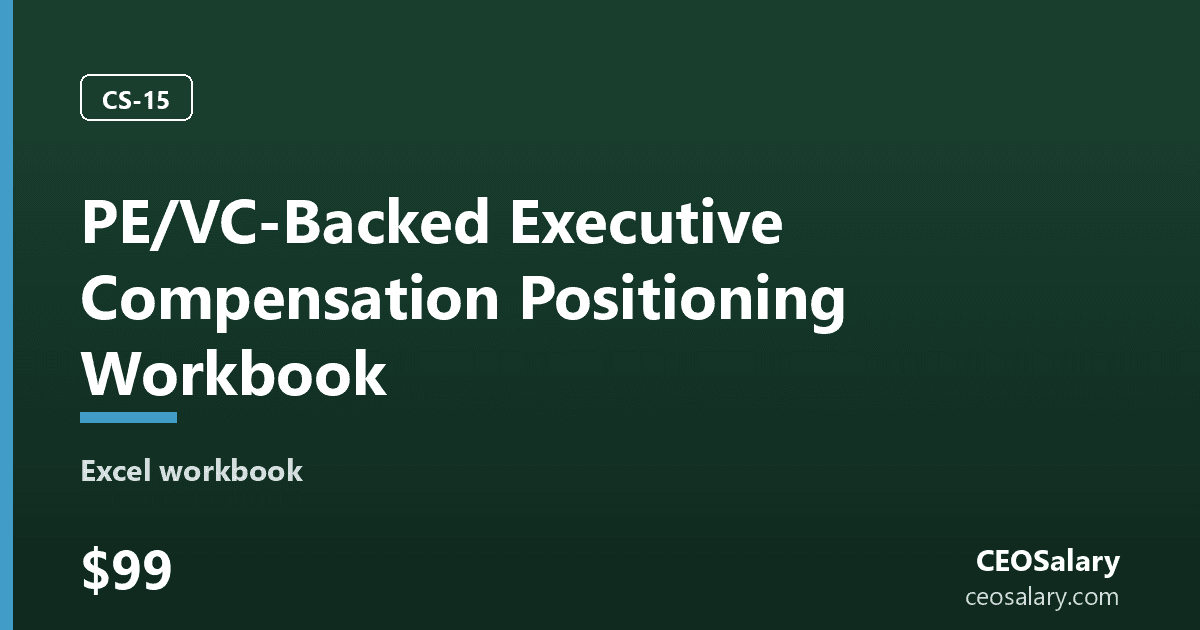 PE/VC-Backed Executive Compensation Positioning Workbook preview
